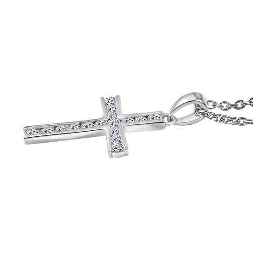 LUXURIANT DIAMOND- SI-GH Labor Diamant Anhänger mit 45cm Kette, 925 Silber rhodiniert - 0,51 ct. image number 4