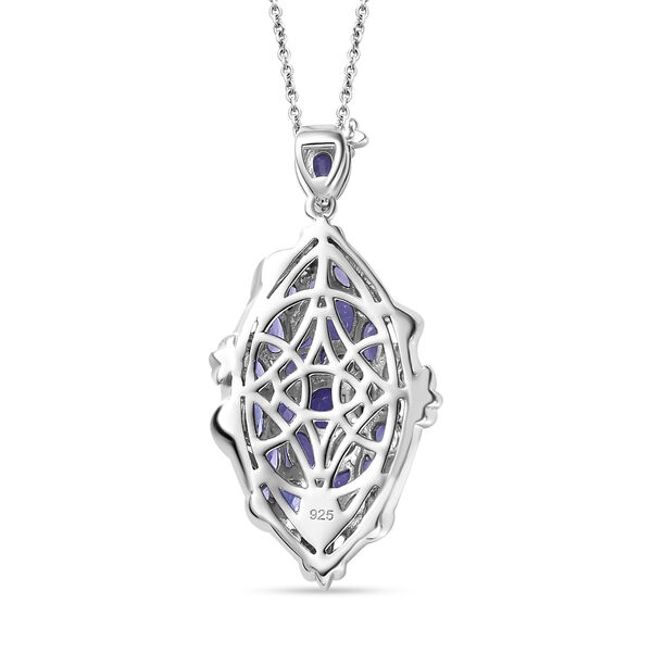 Tansanit Anhänger mit 50cm Kette - 4,40 ct. image number 6