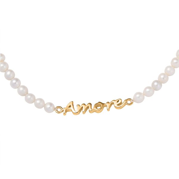 GP Amore Kollektion - S&uuml;&szlig;wasserperle und blaues Saphir Armband, 19cm image number 5