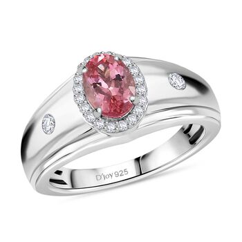 D'Joy AA Blush Turmalin und Moissanit Ring -  1 ct.