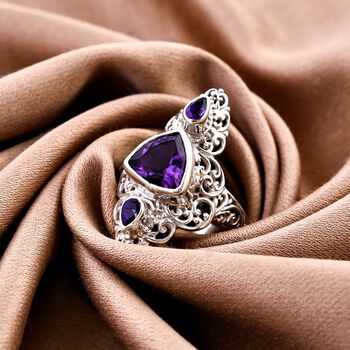 Royal Bali Kollektion - Afrikanischer Amethyst-Ring - 3,59 ct.