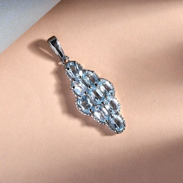 Himmelblauer Topas-Anh&auml;nger - 5,10 ct. image number 2