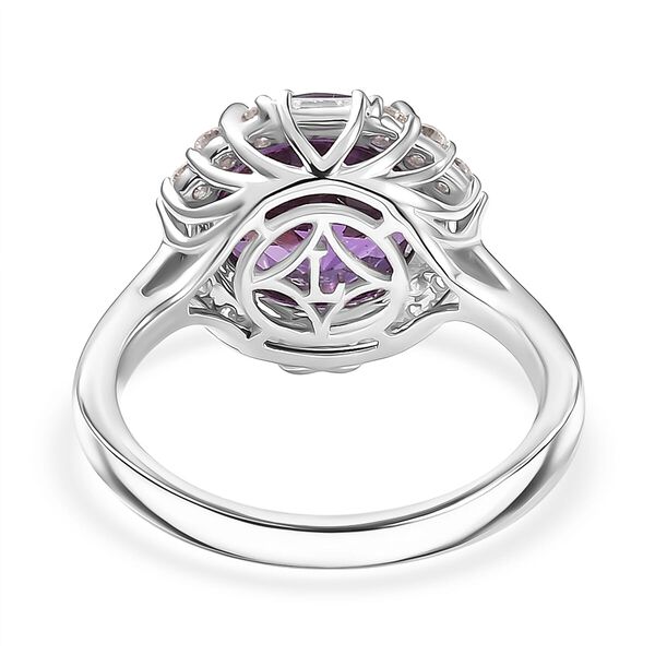 LUXURIANT DIAMOND - AAA Lab Grown Farbwechsel-Saphir, Lab Grown Diamant Ring 417 Gold (Gr&ouml;&szlig;e 20.00) ca. 5,05 ct image number 3