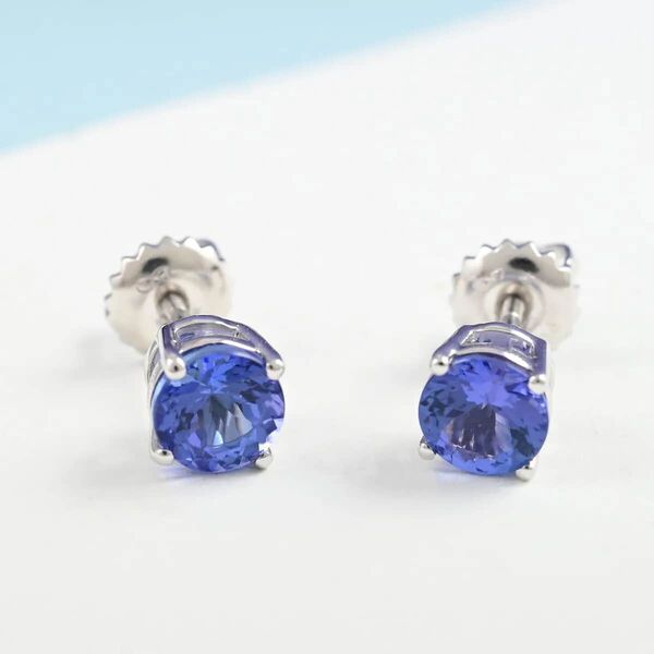 RHAPSODY AAAA zertifizierte und gepr&uuml;fte Tansanit-Ohrringe - 1,10 ct. image number 2