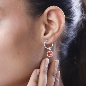 Sunset Triplett Quarz und Zirkon Ohrringe - 4,68 ct.