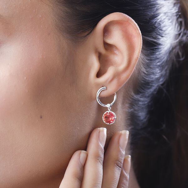 Sunset Triplett Quarz und Zirkon Ohrringe - 4,68 ct. image number 3