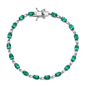 AAA Labor kolumbianisches Smaragd und Labor Diamant Armband AAA Labor kolumbianisches Smaragd und Labor Diamant Armband
