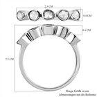 Handgearbeiteter, natürlicher Polki Diamant-Ring, 925 Silber platiniert  ca. 0,25 ct image number 6