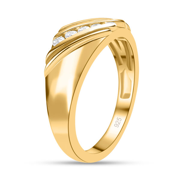 88 Facetten Moissanit Ring, ca. 0,15 ct image number 5