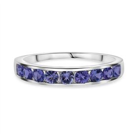 AA Tansanit Ring 925 Silber rhodiniert (Größe 17.00) (10-15 Werktage Lieferzeit) ca. 0.98 ct