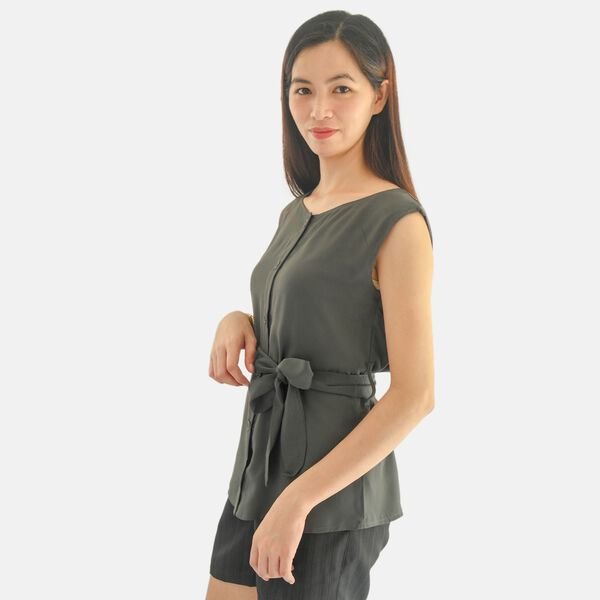 Frauen Sleeve Top, Grau, Gr&ouml;&szlig;e 36 image number 4