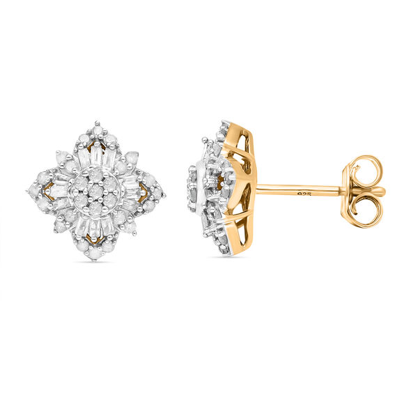 Wei&szlig;e Diamant-Ohrringe - 0,50 ct. image number 4