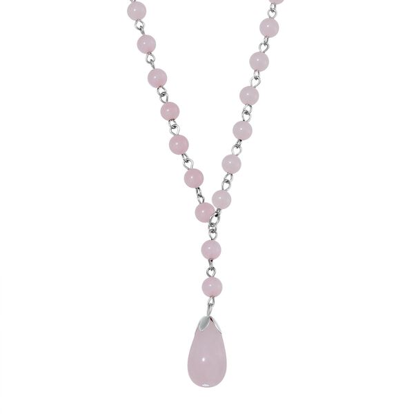Rosenquarz Halskette ca. 45 cm+5 cm Extender, ca. 86.15 ct image number 2
