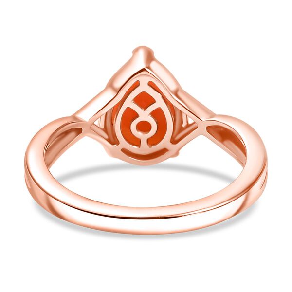 AA Vinicunca-Peruanischer Opal Ring und Anh&auml;nger,Gr&ouml;&szlig;e (19.00), 925 Silber 750 ros&eacute;vergoldet ca. 3,24 ct. image number 5