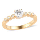 88 Facetten Moissanit Ring image number 3