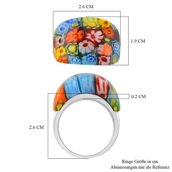 Mehrfarbiger Ring im Murano-Stil image number 5