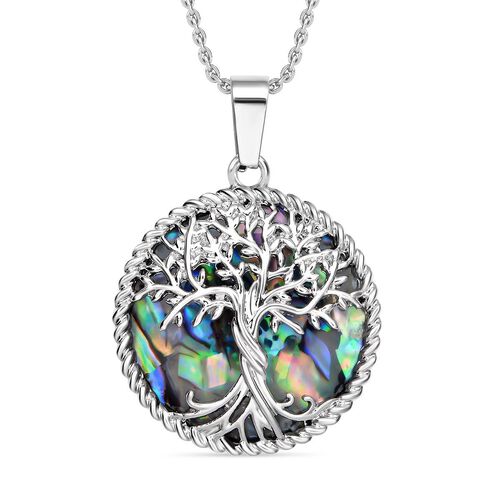 Abalone Muschel Schmuckset Reiner Edelstahl und Legierung ca. 2.00 ct image number 0