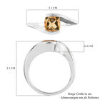 Citrin Bypass Ring 925 Silber  ca. 0,90 ct image number 6