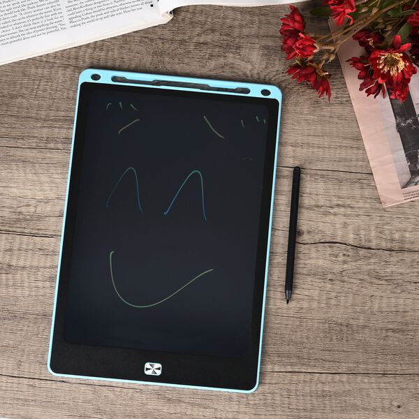 LCD Schreibtafel f&uuml;r Kinder, Spielzeug, blau image number 1