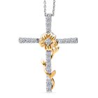 LUXURIANT DIAMOND - Lab Grown Diamant SI-GH Schmuckset ca. 50 cm 925 Silber rhodiniert, 925 Silber Rhodiniert und 750 Gelbgold Vermeil ca. 0,50 ct.