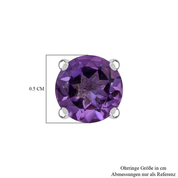 Afrikanische Amethyst Ohrringe - 0,90 ct. image number 4
