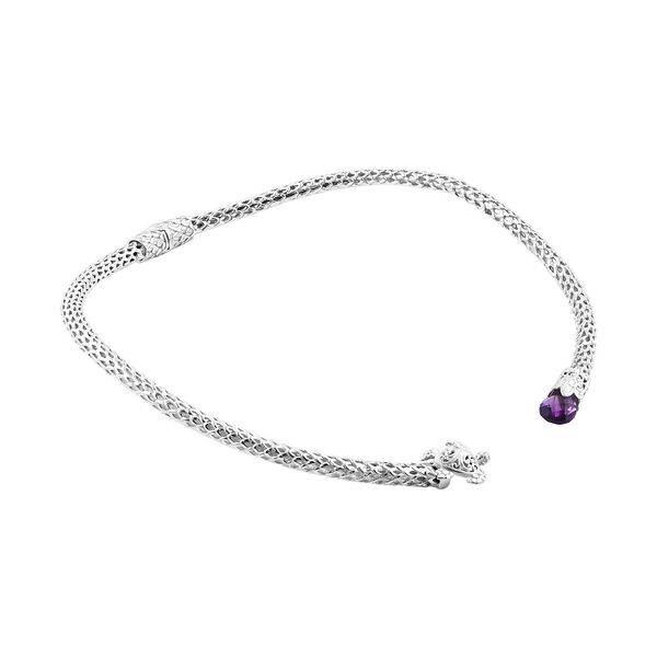 Royal Bali Kollektion- Afrikanische Amethyst-Halskette, 50 cm - 7 ct. image number 5