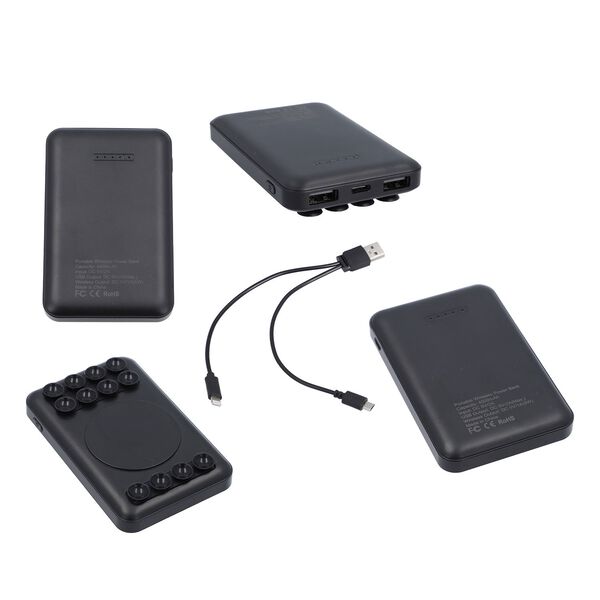 2er Set - Crossbody Tasche und Powerbank mit 4000mAh, Gelb image number 6