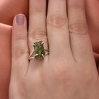 Natürlicher Moldavit-Ring, 925 Silber  ca. 4,80 ct image number 2