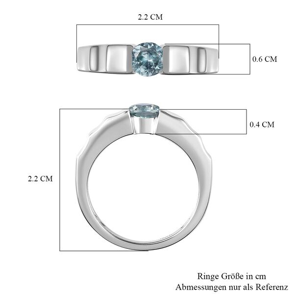 Blauer Zirkon-Ring - 0,67 ct. image number 7