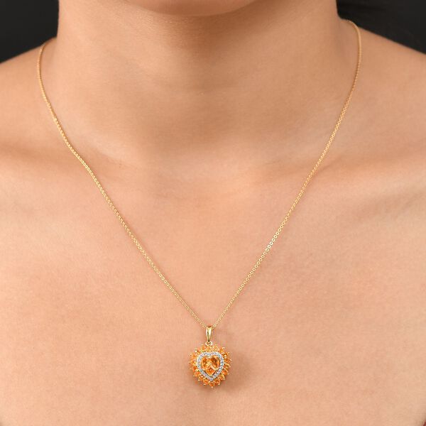 D'Joy Blaze Feueropal Ring und Anhänger mit 50cm Kette image number 4