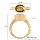Labradorit Solitär Ring 925 Silber 585 Vergoldet image number 6