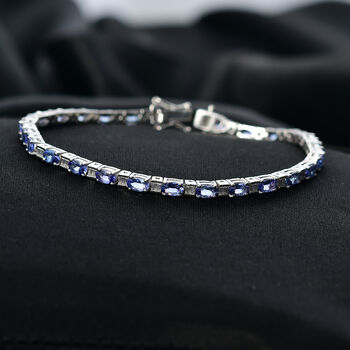 D'Joy Tansanit und Moissanit 20cm Armband - 7,32 ct.