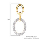 Weiße Diamant Ohrringe 925 Silber Gelbgold Vermeil ca. 0.33 ct image number 4