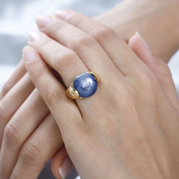 Kyanit und Zirkon Ring - 15,73 ct. image number 4