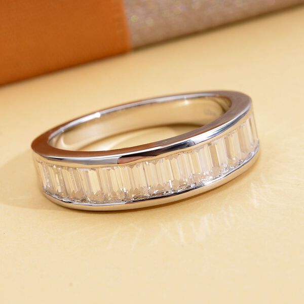 Moissanit Ring, 925 Silber rhodiniert  ca. 1,73 ct image number 8