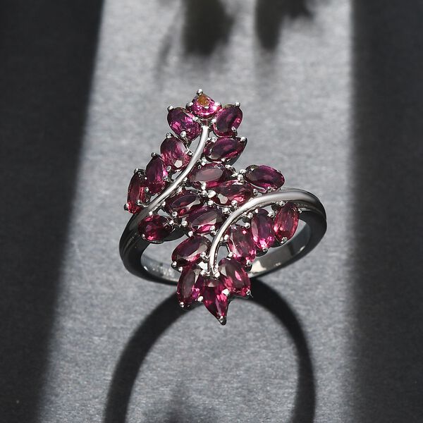 Rhodolith Granat Ring 316L Edelstahl (Größe 19.00) ca. 6.21 ct image number 2