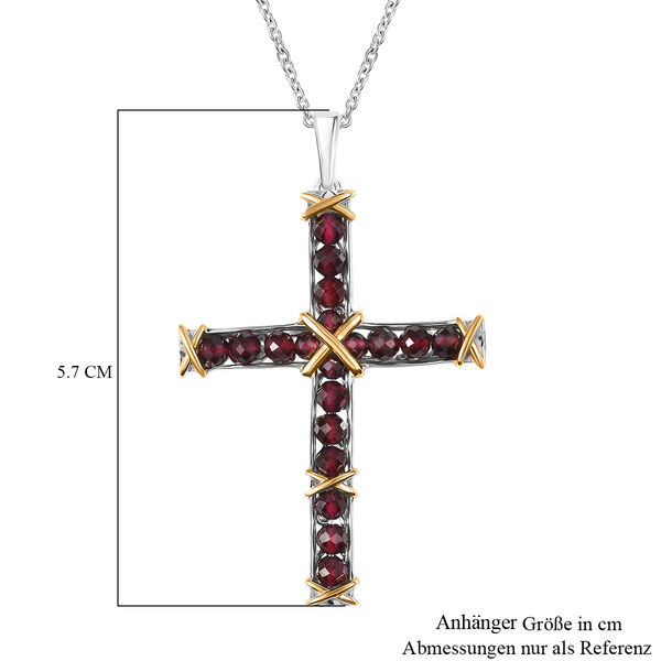 EverTrue AA roter Granat Anhänger mit 50cm Kette - 5,70 ct. image number 5