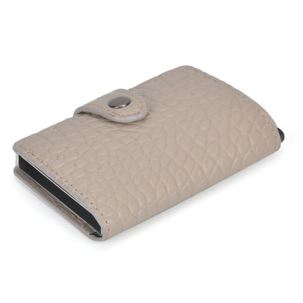 Kompakter Kartenhalter mit RFID-Schutz, beige image number 3