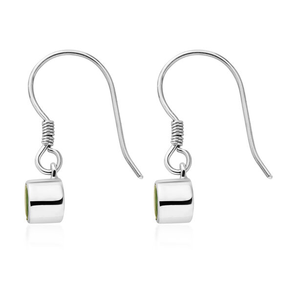 2er-Set, Peridot Solitär Anhänger mit Kette und Ohrringen in Silberton, 3,16 ct. image number 8