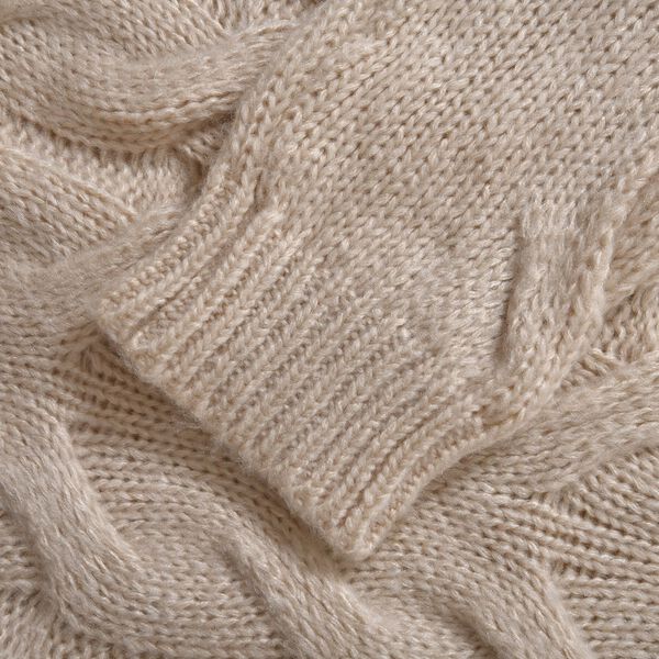 LA MAREY - Crewneck Pullover, S-L, Beige image number 3