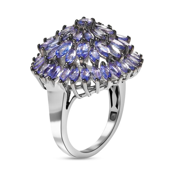 Tansanit Cluster Ring - 5,16 ct. image number 5