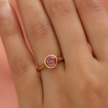 Roter Moissanit-Ring - 1,23 ct.