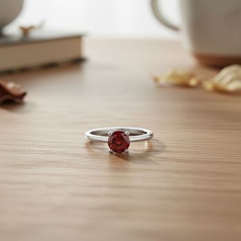 LUXURIANT DIAMOND - Lab Grown Roter Diamant VS-EF SGL zertifiziert Ring 950 Platin (Gr&ouml;&szlig;e 21.00) ca. 1.00 ct