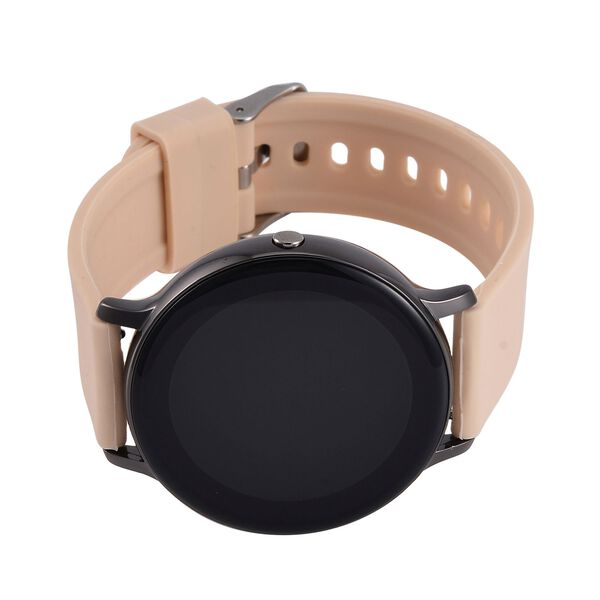 STRADA Hiwatch Plus Smartwatch - Schwarz-Goldenes Geh&auml;use mit Silikonarmband, Multisportmodi und Gesundheits&uuml;berwachung, Bluetooth 5.0 image number 3