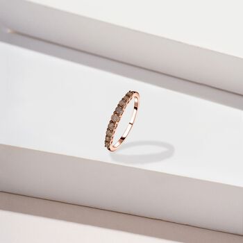 Nat&uuml;rlicher Champagner-Diamant P1 SGL zertifizierter Ring - 0,50 ct.