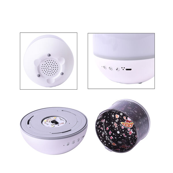 Projektor Lampe, 1200 mAh Batterie inkl., 11x11x15 cm, USB-Kabel 80 cm, Hirsch image number 3