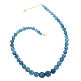 LUXORO zertifiziert und geprüft AAA Santamaria Aquamarin Halskette, 45 cm - 320 ct.