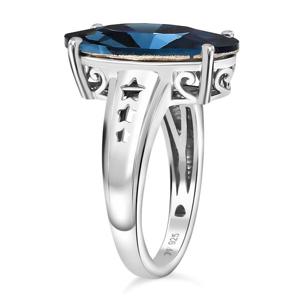 J Francis gefertigt mit SWAROVSKI- Montana Swarovski Kristall Ring image number 5