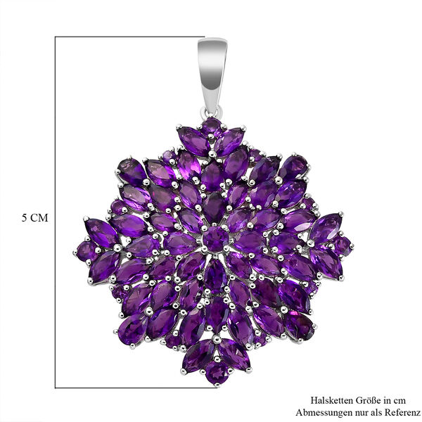 Afrikanischer Amethyst-Anh&auml;nger, 925 Silber platiniert ca. 11,18 ct image number 6