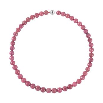 Rhodonit Perlen-Halskette, 50cm - 522,51 ct.